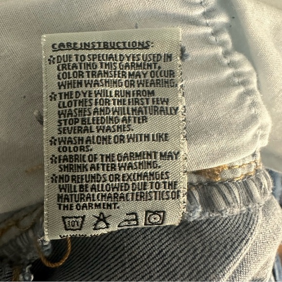 BASIC DENIM WAX JEANS BUCKLES OVERALLS BLUE SIZE WITH POCKETS - Picture 12 of 13